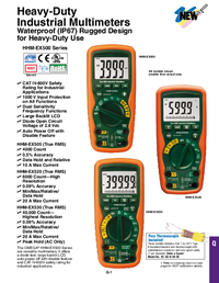 Thumbnail of document Data Sheet - HHM-EX505 Industrial Multimeters Waterproof
